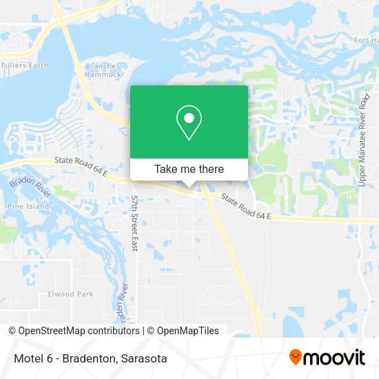 Motel 6 - Bradenton map