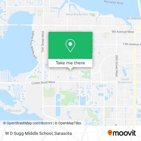 Mapa de W D Sugg Middle School