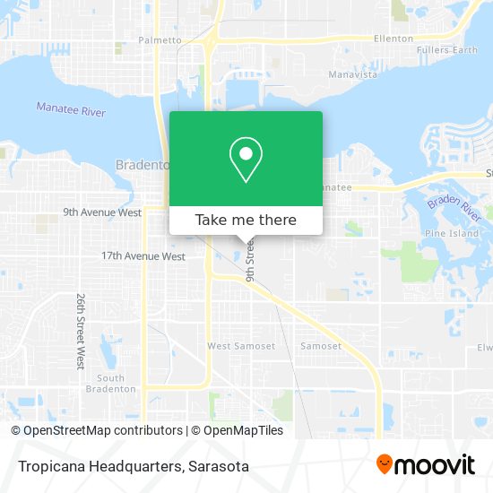 Mapa de Tropicana Headquarters