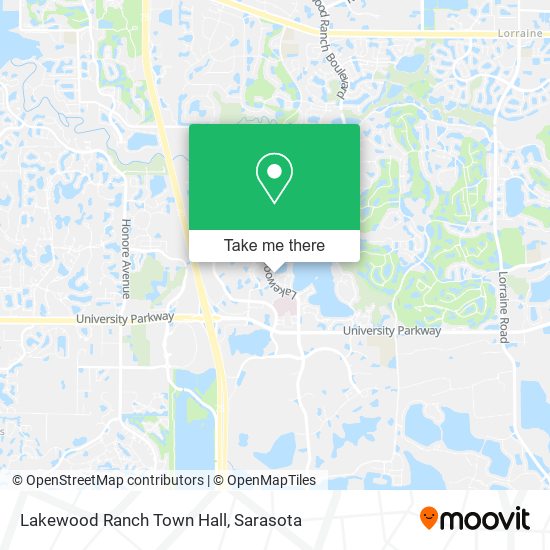Mapa de Lakewood Ranch Town Hall