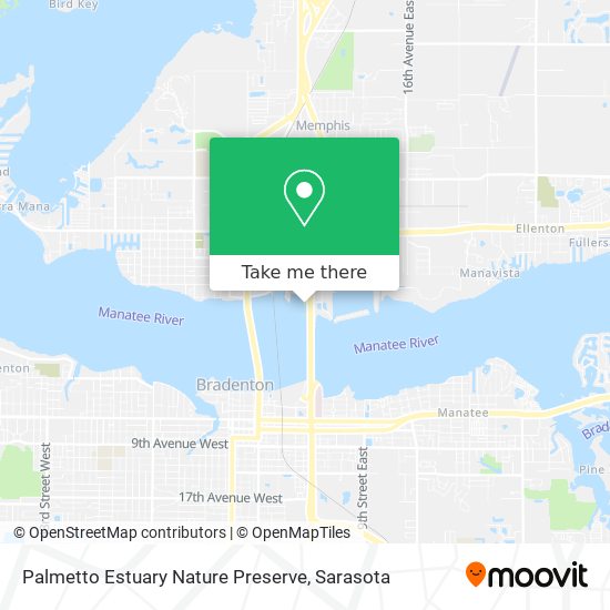 Palmetto Estuary Nature Preserve map