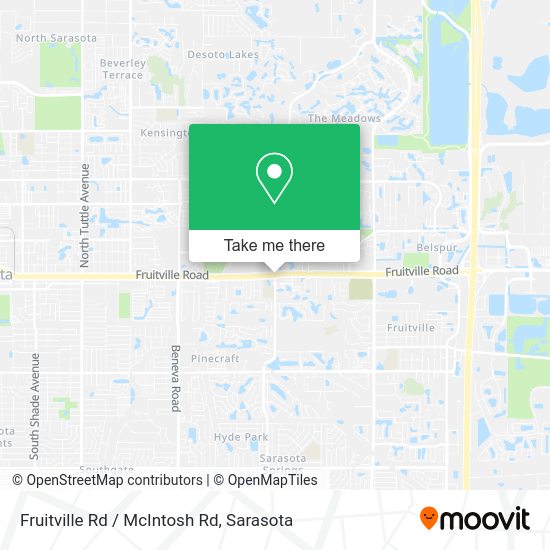 Fruitville Rd / McIntosh Rd map