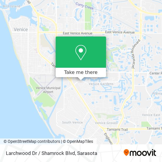 Larchwood Dr / Shamrock Blvd map