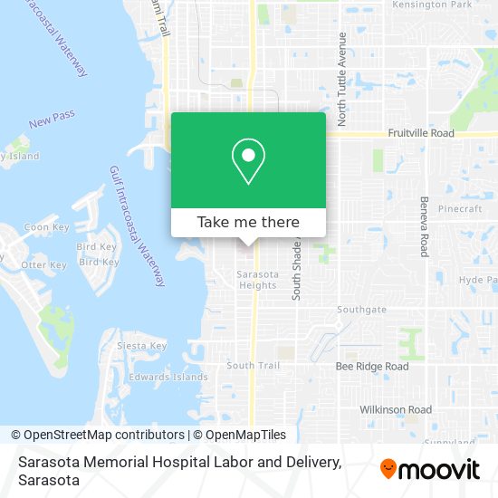 Sarasota Memorial Hospital Labor and Delivery map