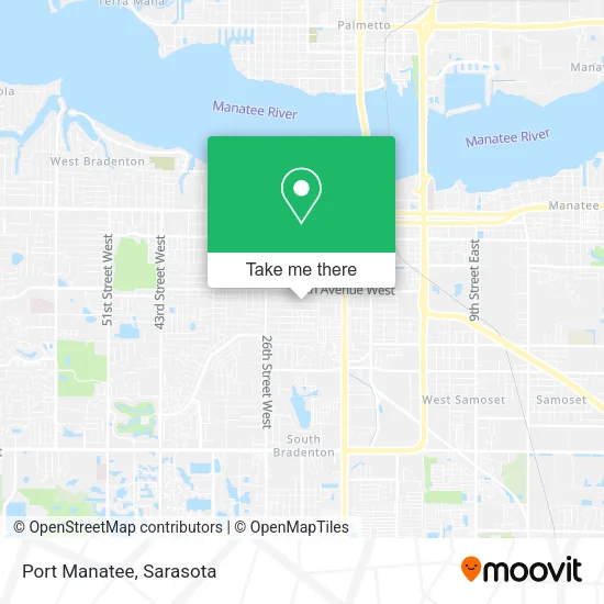 Port Manatee map