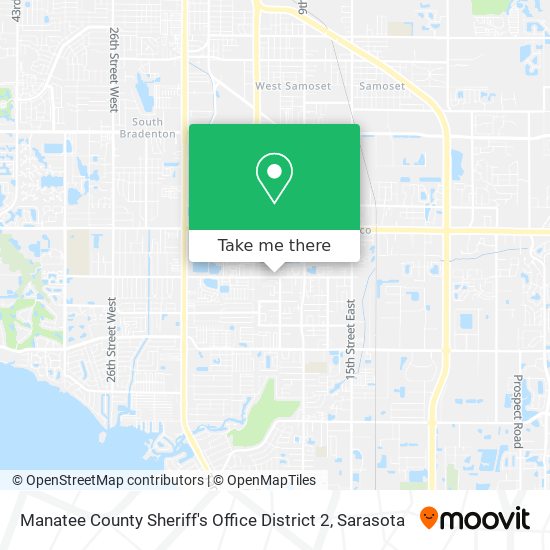Manatee County Sheriff's Office District 2 map