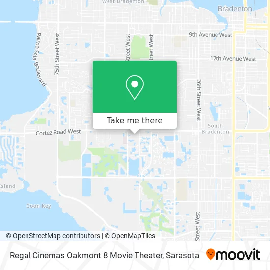 Regal Cinemas Oakmont 8 Movie Theater map