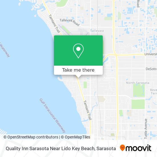 Mapa de Quality Inn Sarasota Near Lido Key Beach