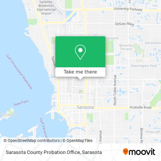 Sarasota County Probation Office map