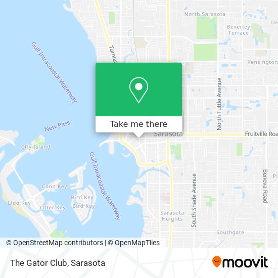 How to get to The Gator Club in Sarasota by Bus?