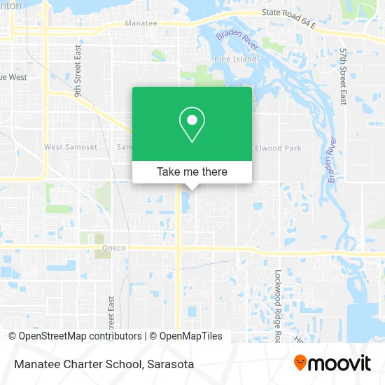 Manatee Charter School map