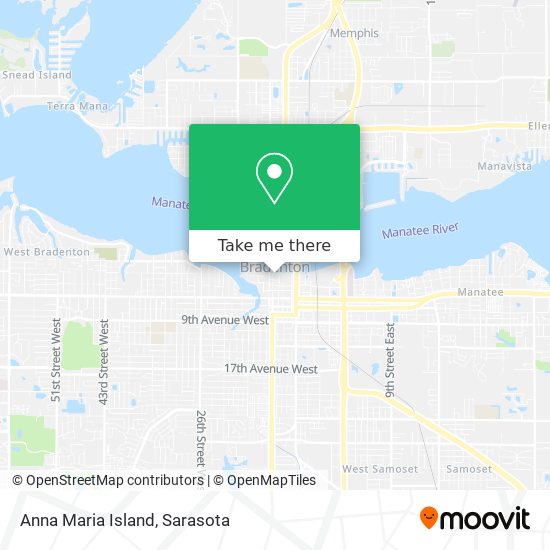 Anna Maria Island map