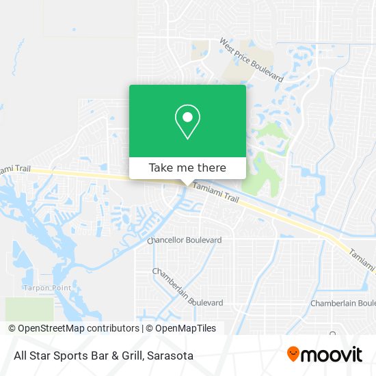 All Star Sports Bar & Grill map