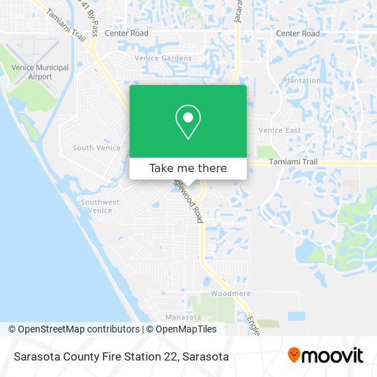 Sarasota County Fire Station 22 map