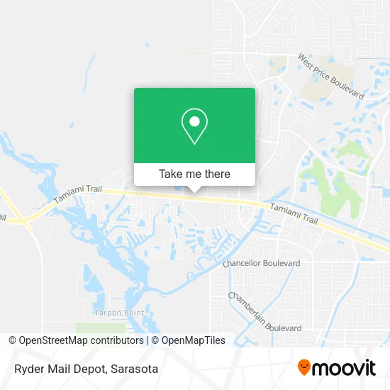 Ryder Mail Depot map