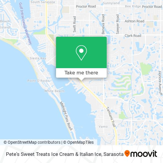 Mapa de Pete's Sweet Treats Ice Cream & Italian Ice