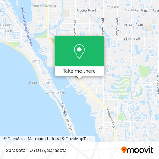 Sarasota TOYOTA map