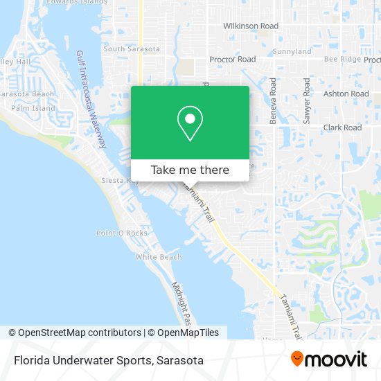 Florida Underwater Sports map