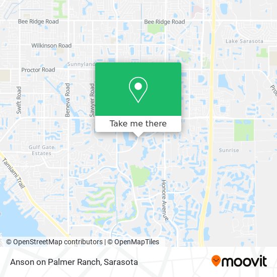 Mapa de Anson on Palmer Ranch
