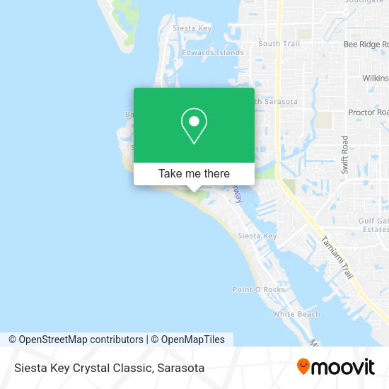 Siesta Key Crystal Classic map