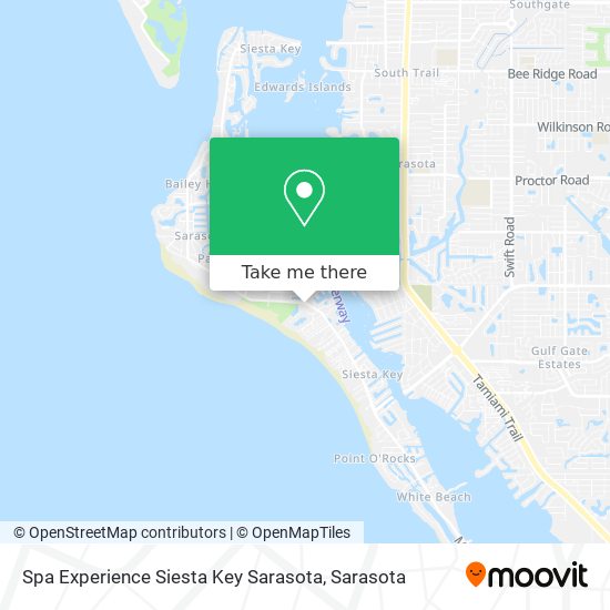 Mapa de Spa Experience Siesta Key Sarasota