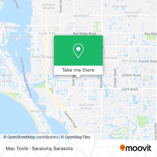 Mac Tools - Sarasota map