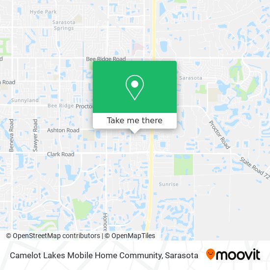 Camelot Lakes Mobile Home Community map
