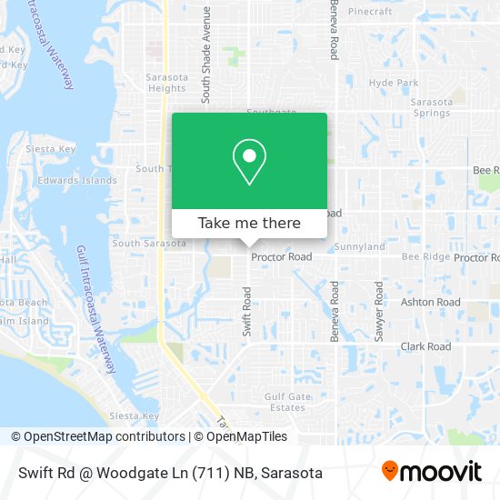 Mapa de Swift Rd @ Woodgate Ln (711) NB