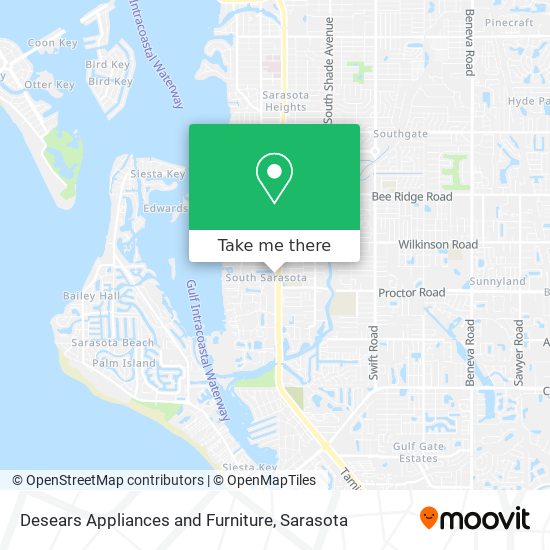 Desears Appliances and Furniture map