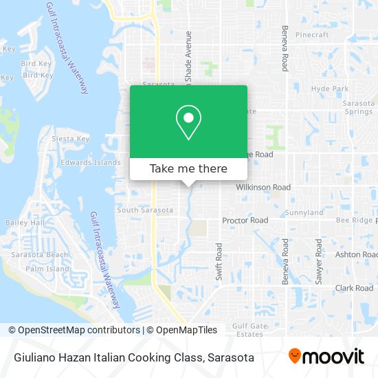 Giuliano Hazan Italian Cooking Class map