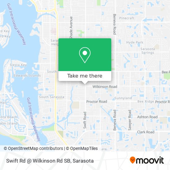 Swift Rd @ Wilkinson Rd SB map