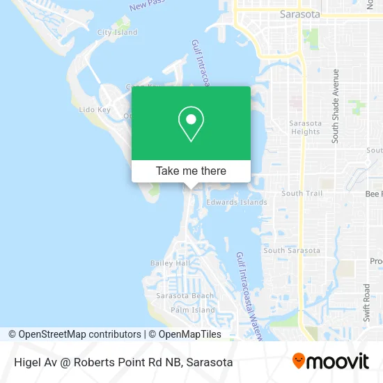 Higel Av @ Roberts Point Rd NB map