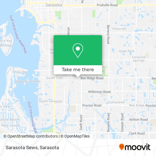 Mapa de Sarasota Sews