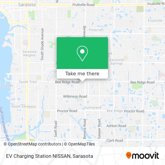 Mapa de EV Charging Station NISSAN