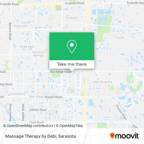 Massage Therapy by Debi map