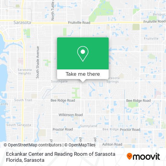 Eckankar Center and Reading Room of Sarasota Florida map