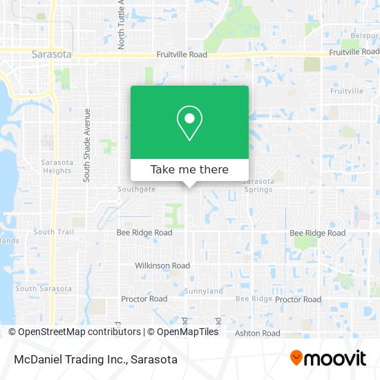 McDaniel Trading Inc. map