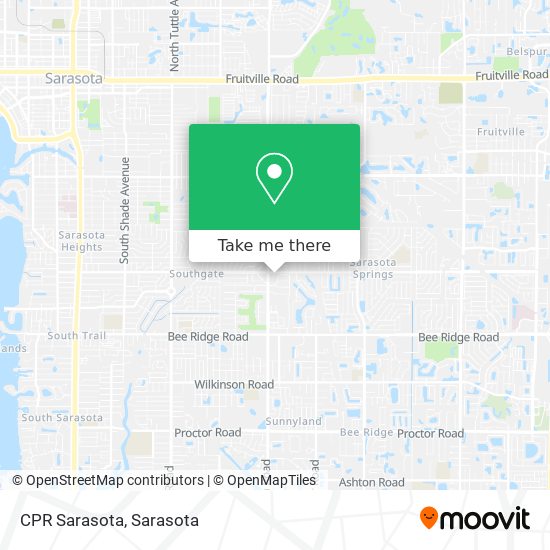 CPR Sarasota map