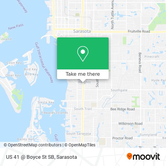 US 41 @ Boyce St SB map