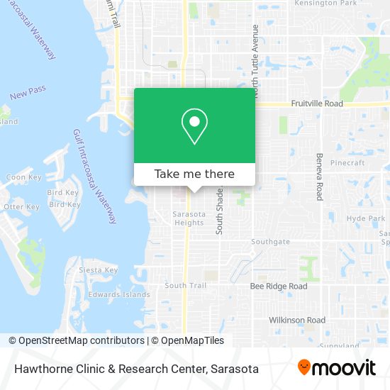 Hawthorne Clinic & Research Center map