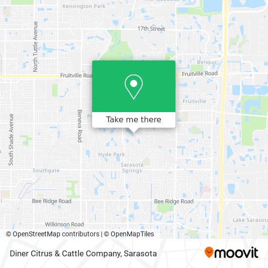 Mapa de Diner Citrus & Cattle Company