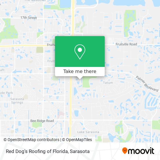 Red Dog's Roofing of Florida map