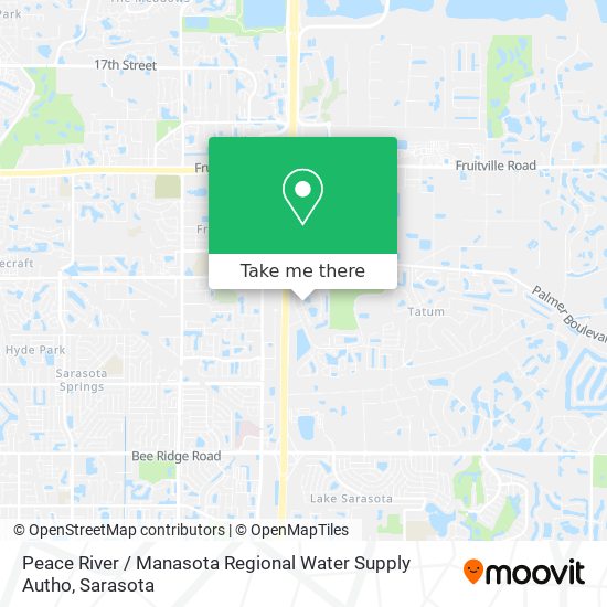 Peace River / Manasota Regional Water Supply Autho map