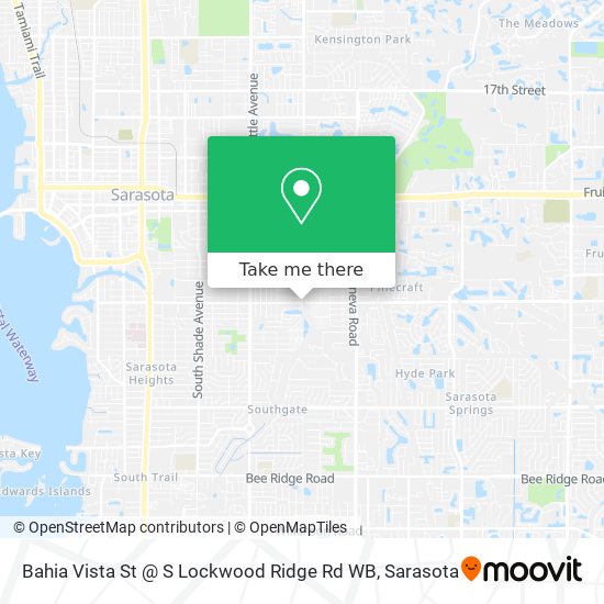 Bahia Vista St @ S Lockwood Ridge Rd WB map