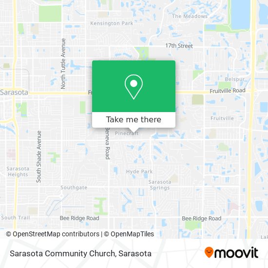 Sarasota Community Church map