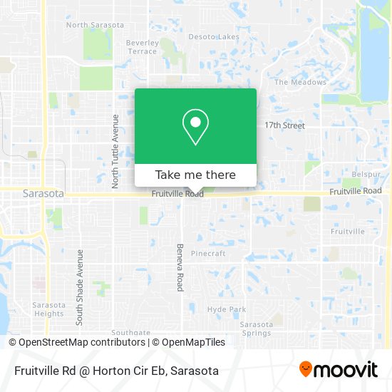 Mapa de Fruitville Rd @ Horton Cir Eb