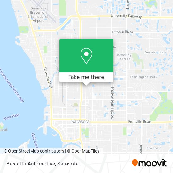 Bassitts Automotive map