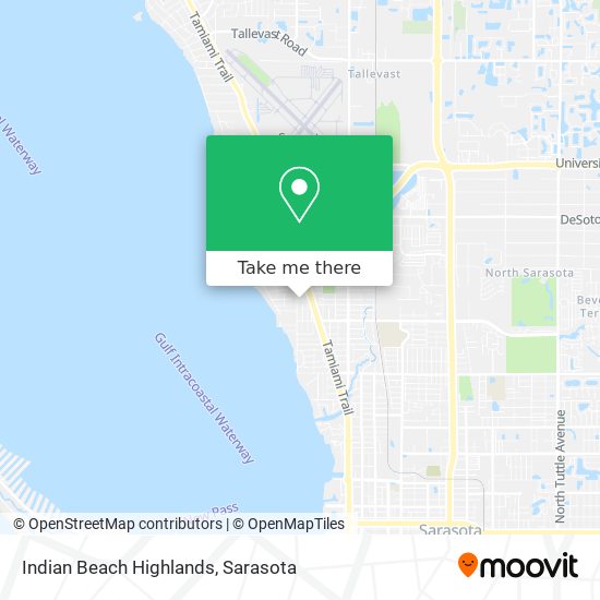 Indian Beach Highlands map