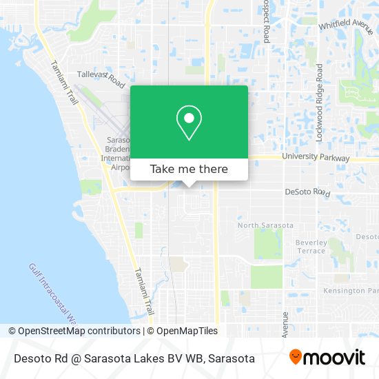 Desoto Rd @ Sarasota Lakes BV WB map