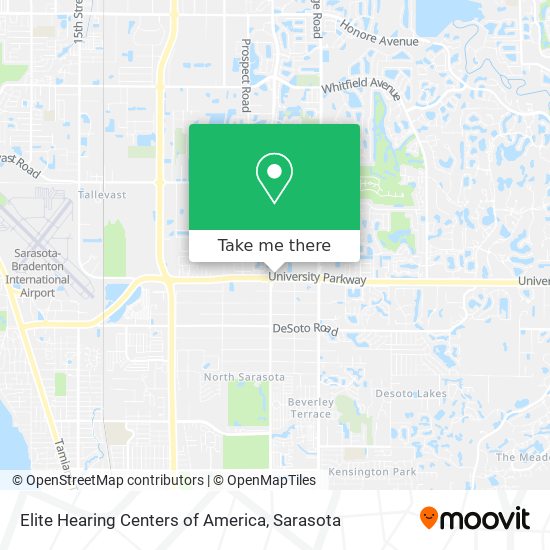 Elite Hearing Centers of America map